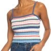 Roxy Women's Dream Sign Stripe Tank Top For Women Bijou Blue