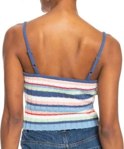 Roxy Women's Dream Sign Stripe Tank Top For Women Bijou Blue -Cheap Roxy Shop unnamed file 1011