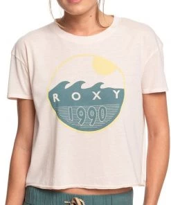 Roxy Women's Recipe For Happiness B Short Sleeve T-Shirt For Women Peach