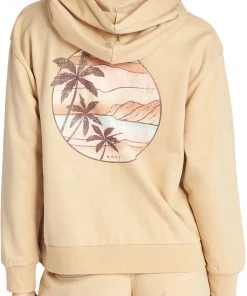 Roxy Women's Evening Hike Full-zip Hoodie For Women Tapioca -Cheap Roxy Shop unnamed file 1031
