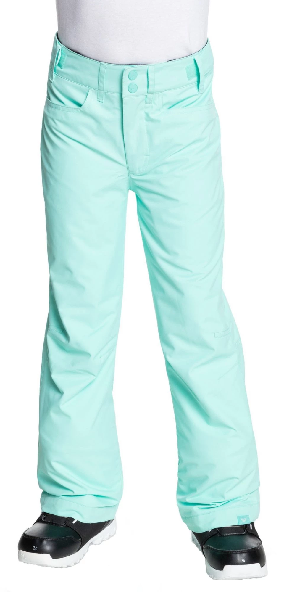 Roxy Girls' Backyard Snow Pants For Girls' Aruba Blue 1 Roxy Girls' Backyard Snow Pants For Girls' Aruba Blue