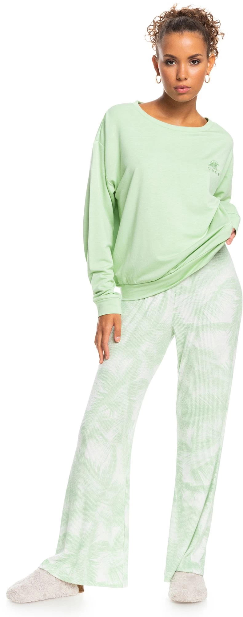 Roxy Women's Surfing By Moonlight Long Sleeve Shirt For Women Sprucetone 2 Roxy Women's Surfing By Moonlight Long Sleeve Shirt For Women Sprucetone - Image 2