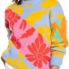 Roxy X Cynthia Rowley Women's Seamless Sweater For Women Brght Wht Ptch Rwly Jcqrd