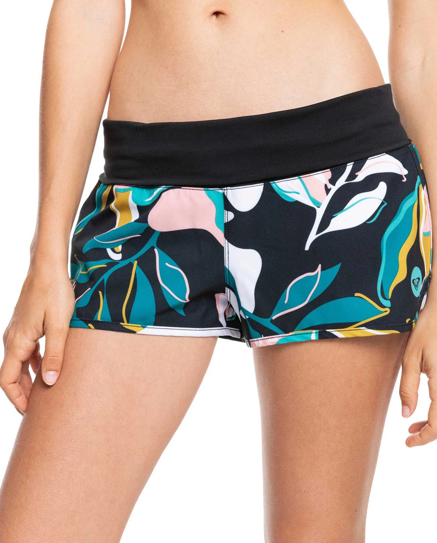 Roxy Women's Endless Summer Printed Board Shorts For Women Anthracite 1 Roxy Women's Endless Summer Printed Board Shorts For Women Anthracite