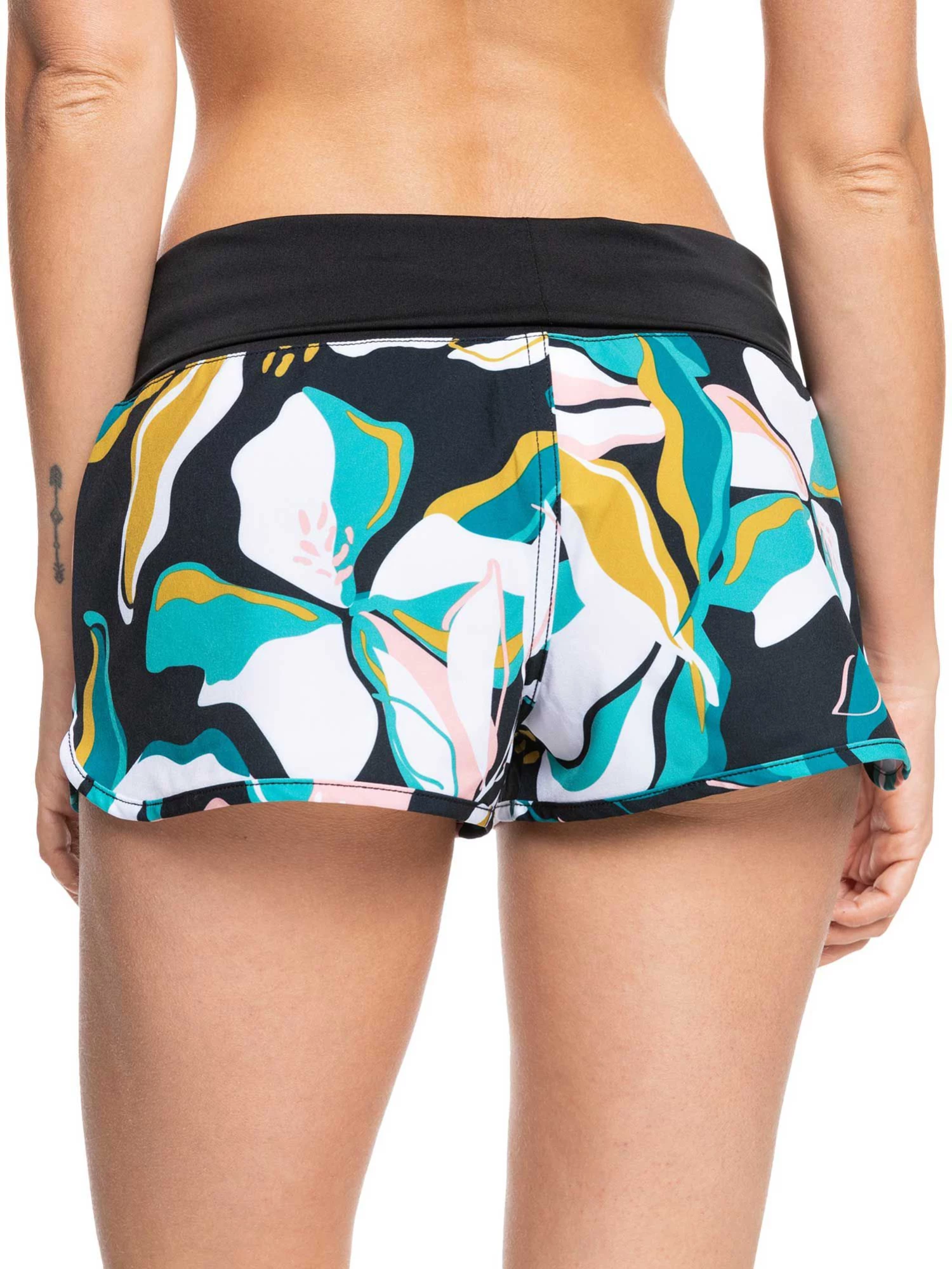 Roxy Women's Endless Summer Printed Board Shorts For Women Anthracite 3 Roxy Women's Endless Summer Printed Board Shorts For Women Anthracite - Image 3