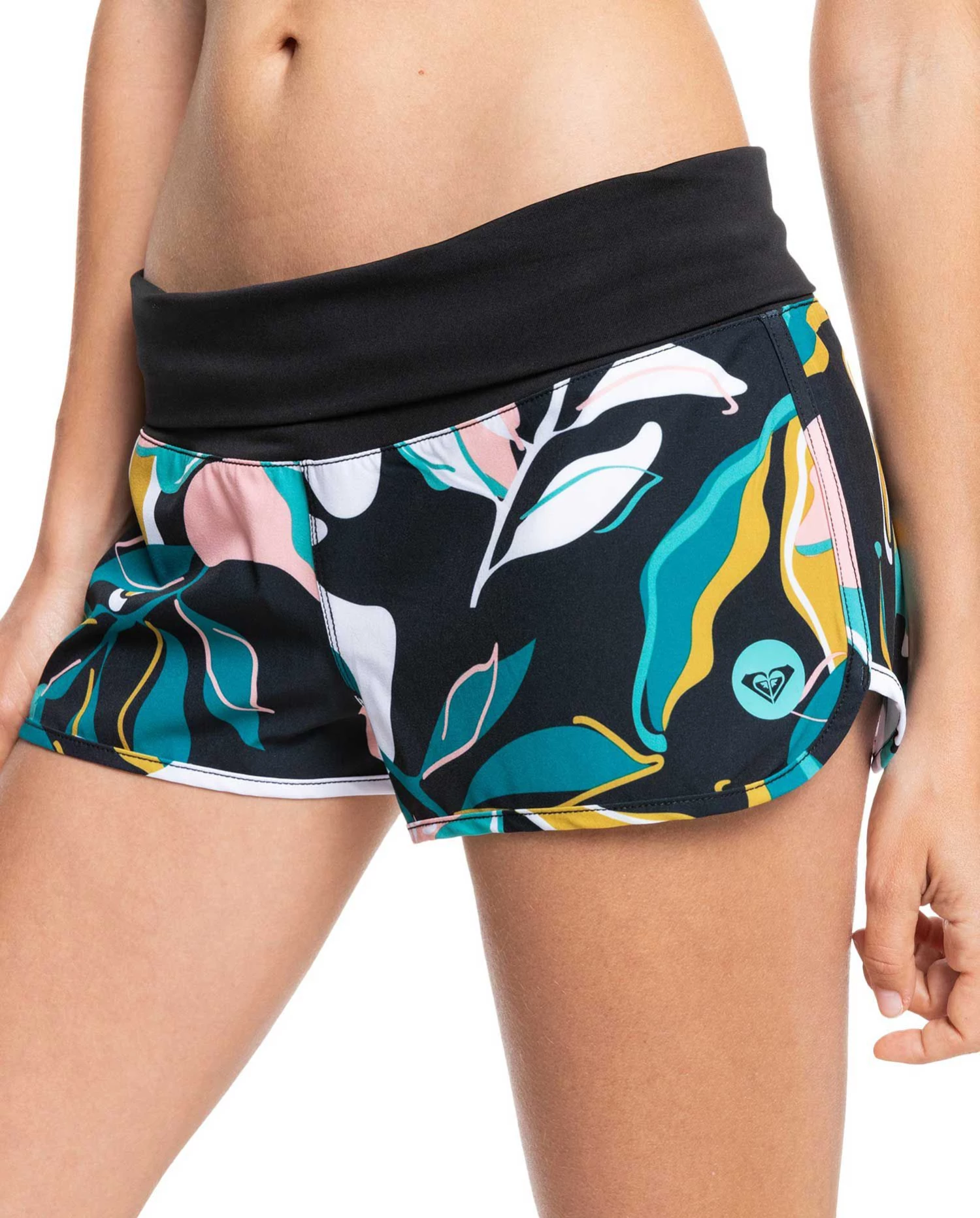 Roxy Women's Endless Summer Printed Board Shorts For Women Anthracite 4 Roxy Women's Endless Summer Printed Board Shorts For Women Anthracite - Image 4