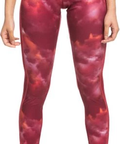Roxy Women's Frosted Technical Leggings For Women Tibetan Red