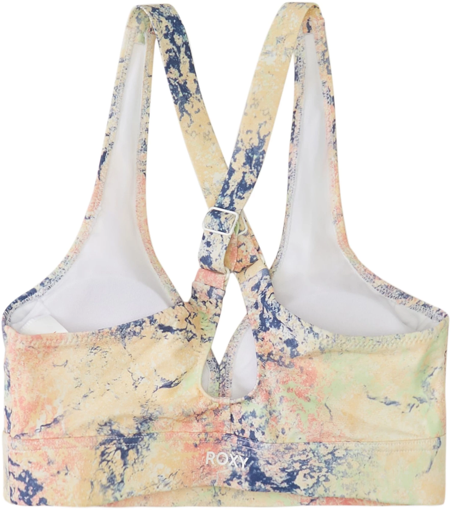 Roxy Women's Active Fashion Sporty Bikini Top For Women Bright White Cncrt Jungle 2 Roxy Women's Active Fashion Sporty Bikini Top For Women Bright White Cncrt Jungle - Image 2