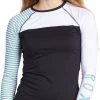 Roxy Women's Stripe Long Sleeve Rash Guard For Women Canton