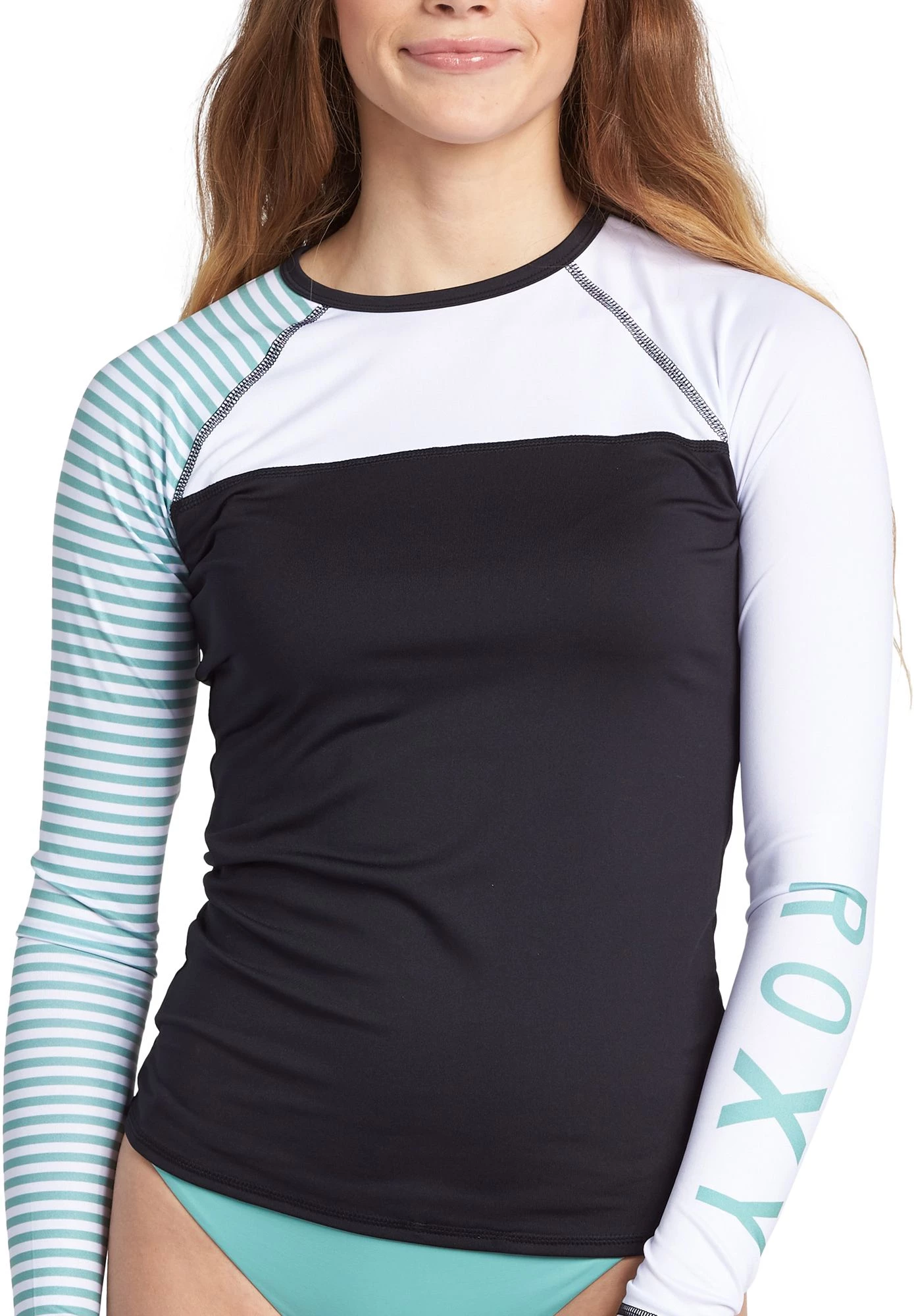 Roxy Women's Stripe Long Sleeve Rash Guard For Women Canton 1 Roxy Women's Stripe Long Sleeve Rash Guard For Women Canton