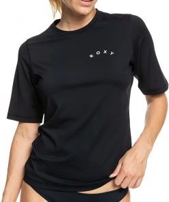 Roxy Women's Enjoy Waves Short Sleeve Rashguard For Women Bright White