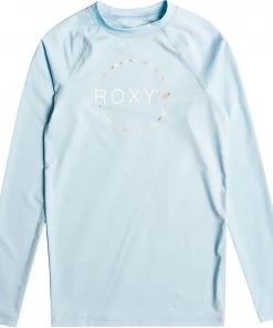 Roxy Girls' Beach Classics Long Sleeve Rashguard For Girls' Cool Blue