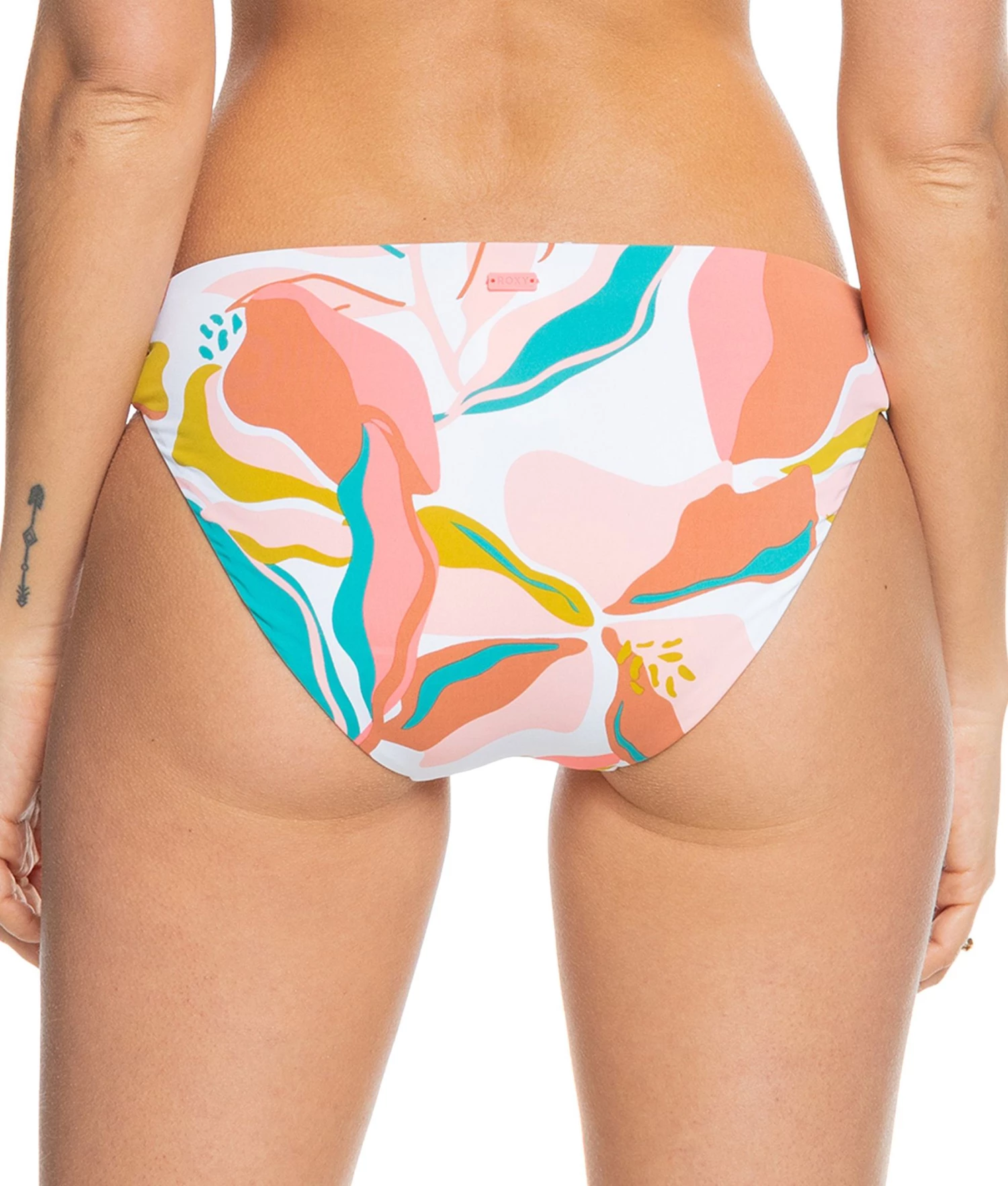 Roxy Women's Printed Beach Classics Hipster Swim Bottoms For Women Bright White/paradiso Opt 3 Roxy Women's Printed Beach Classics Hipster Swim Bottoms For Women Bright White/paradiso Opt - Image 3