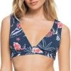 Roxy Women's Sunset Boogie Elongated Triangle Bikini Top For Women Mood Indigo/sunset Boogie