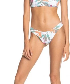 Roxy Women's Beach Classics Elongated Triangle Bikini Top For Women White Floral -Cheap Roxy Shop unnamed file 1279