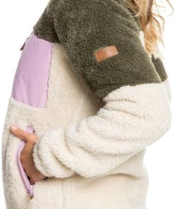Roxy Women's Alabama WarmFlight Fleece Jacket For Women Parchment -Cheap Roxy Shop unnamed file 128