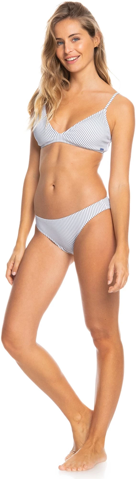 Roxy Women's Coastal Escape Fixed Triangle Bikini Top For Women Bijou Blue 2 Roxy Women's Coastal Escape Fixed Triangle Bikini Top For Women Bijou Blue - Image 2