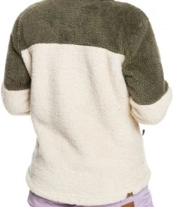 Roxy Women's Alabama WarmFlight Fleece Jacket For Women Parchment -Cheap Roxy Shop unnamed file 129