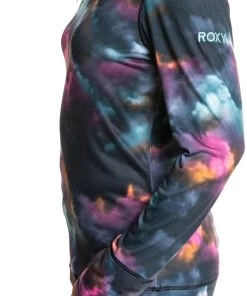 Roxy Women's Daybreak Technical Baselayer Long Sleeve Shirt For Women True Black Pensine -Cheap Roxy Shop unnamed file 1293