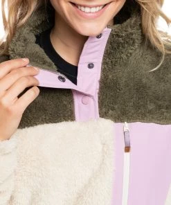 Roxy Women's Alabama WarmFlight Fleece Jacket For Women Parchment -Cheap Roxy Shop unnamed file 130