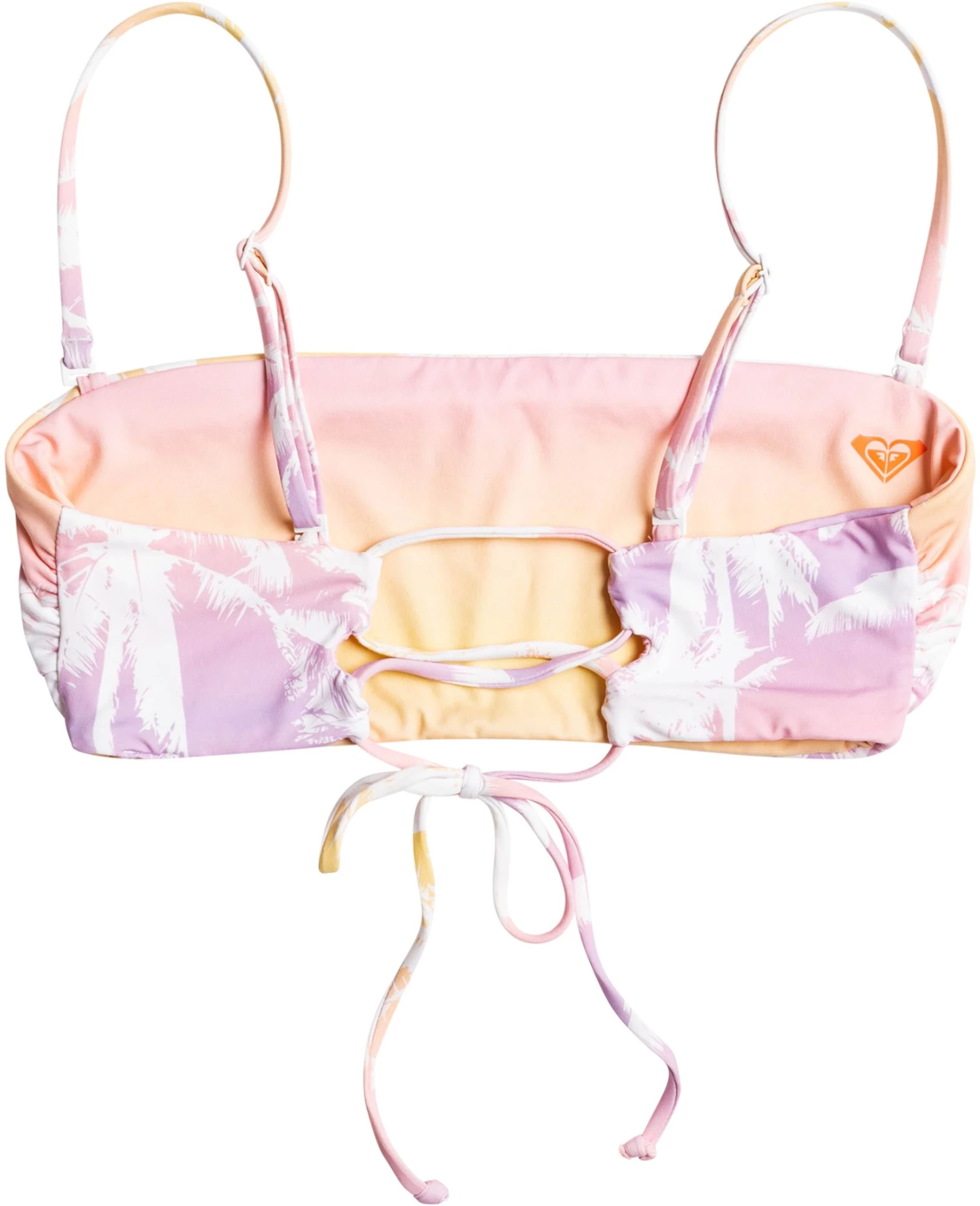 Roxy Women's Lahaina Lights Reversible Bandeau Bikini Top For Women Peach Bud Lahaina Light 9 Roxy Women's Lahaina Lights Reversible Bandeau Bikini Top For Women Peach Bud Lahaina Light - Image 9