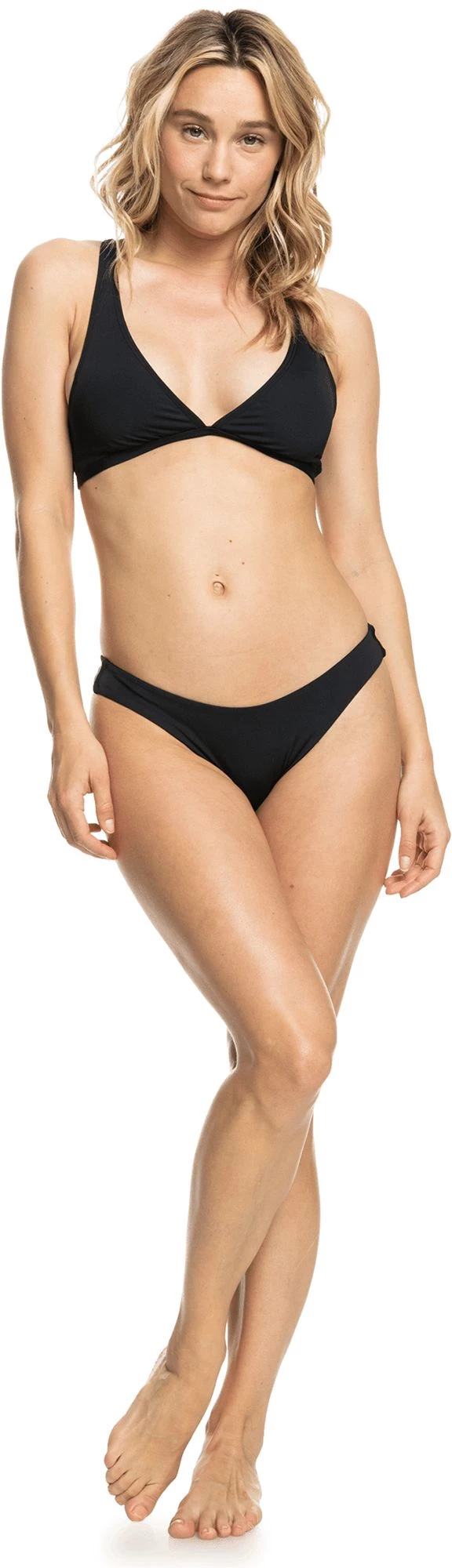 Roxy Women's Beach Classics Elongated Triangle Bikini Top For Women Anthracite 2 Roxy Women's Beach Classics Elongated Triangle Bikini Top For Women Anthracite - Image 2