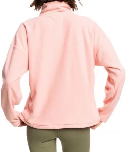 Roxy Women's Feel It Too ¼ Zip Fleece For Women Anthracite -Cheap Roxy Shop unnamed file 1318