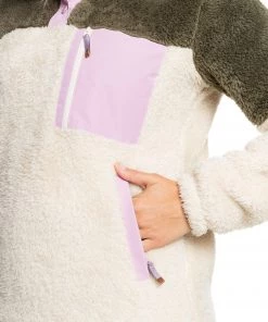 Roxy Women's Alabama WarmFlight Fleece Jacket For Women Parchment -Cheap Roxy Shop unnamed file 132