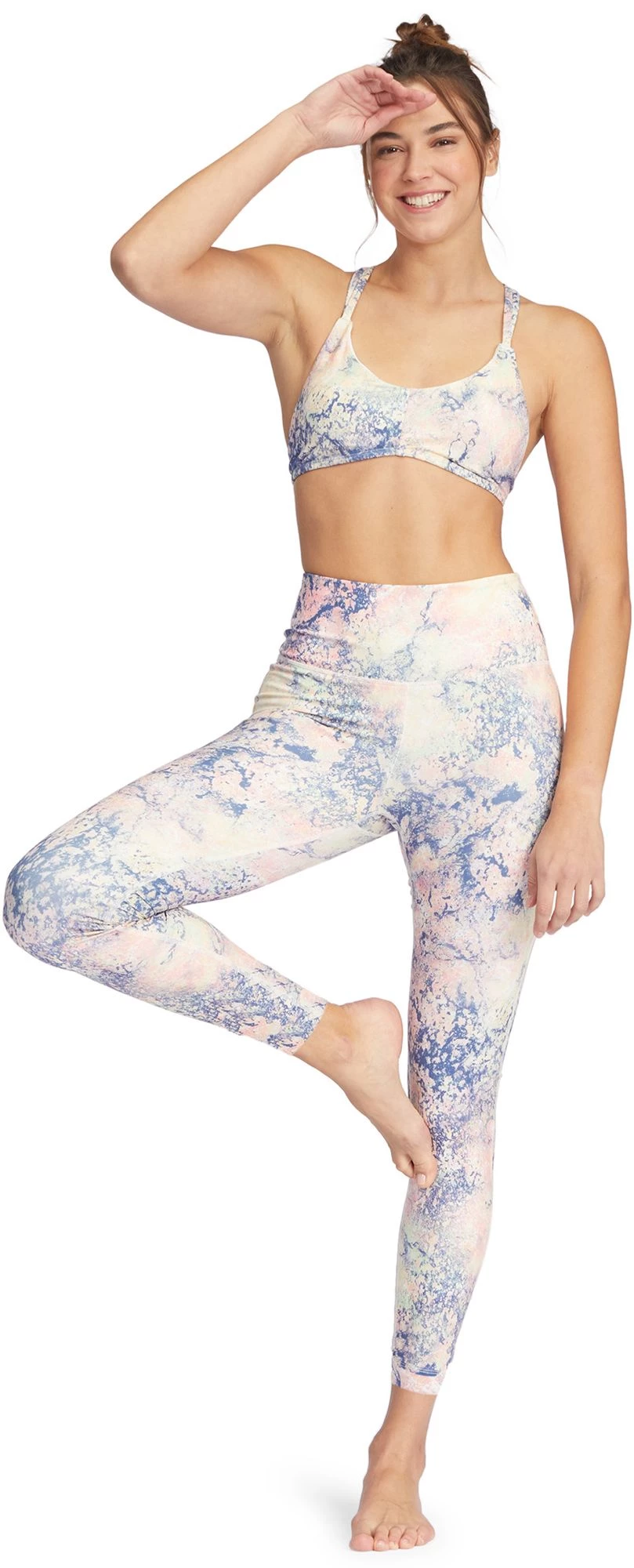 Roxy Women's Kaileo High Waist Ankle Leggings For Women Bright White 2 Roxy Women's Kaileo High Waist Ankle Leggings For Women Bright White - Image 2