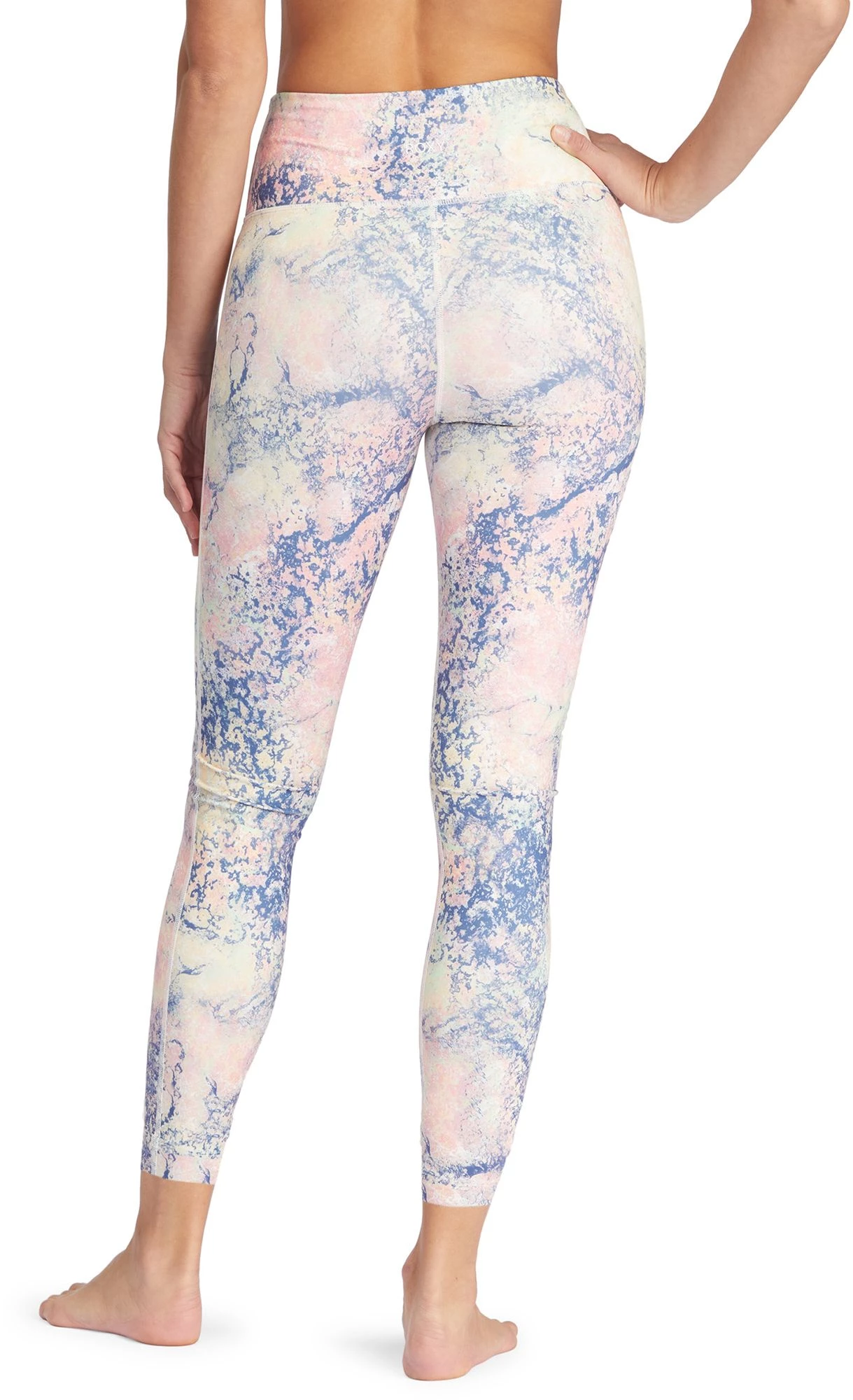 Roxy Women's Kaileo High Waist Ankle Leggings For Women Bright White 3 Roxy Women's Kaileo High Waist Ankle Leggings For Women Bright White - Image 3