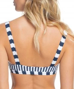 Roxy Women's Parallel Paradiso Reversible Bralette Bikini Top For Women Mood Indigo/bg Revo Strps -Cheap Roxy Shop unnamed file 1350