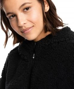 Roxy Women's Like A Lucky Day ¼ Zip Hoodie For Women True Black -Cheap Roxy Shop unnamed file 1374