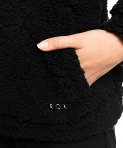 Roxy Women's Like A Lucky Day ¼ Zip Hoodie For Women True Black -Cheap Roxy Shop unnamed file 1375