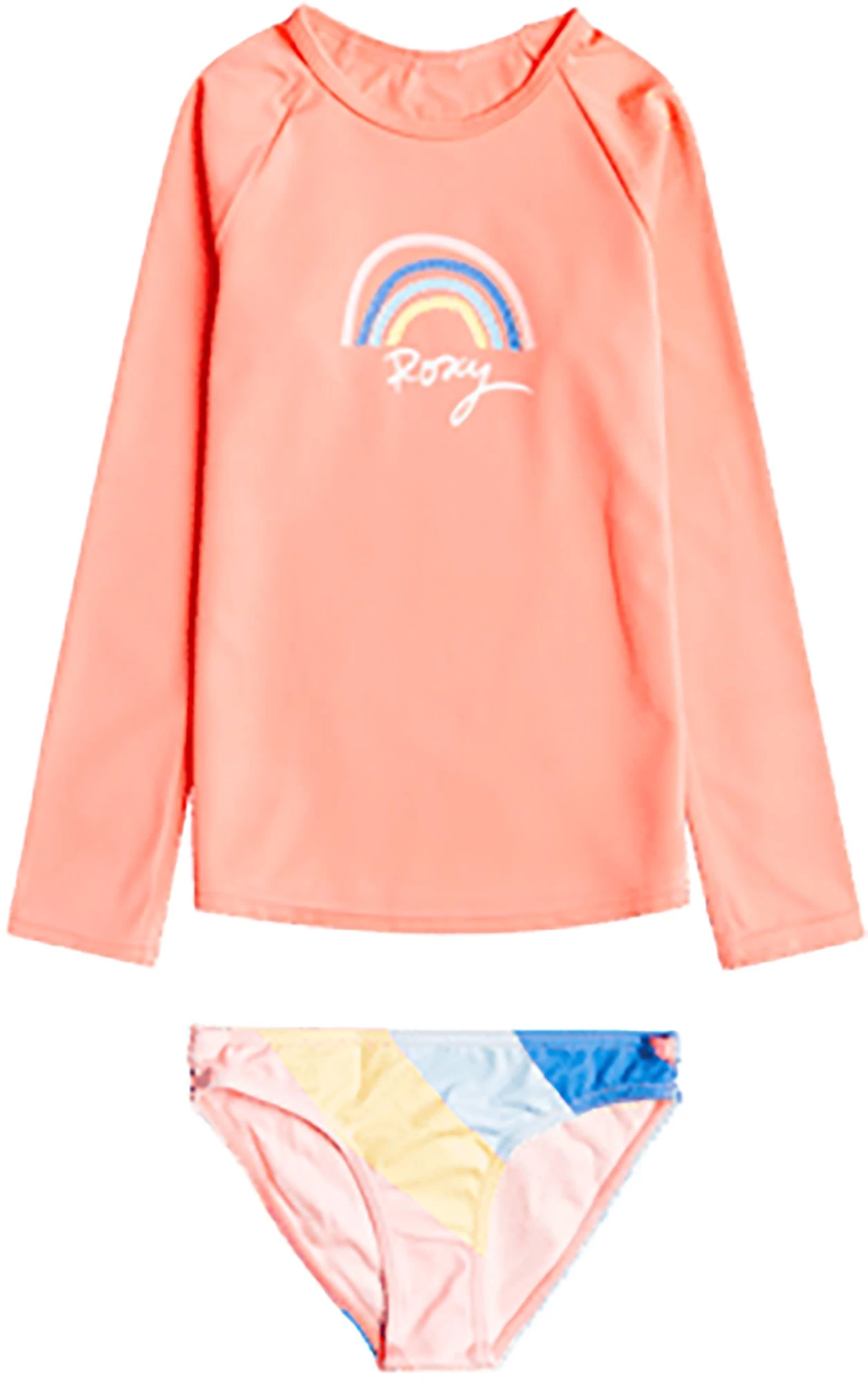 Roxy Girls' Touch Of Rainbow Long Sleeve Rashguard Set For Girls' Regatta Over The Rainbow 1 Roxy Girls' Touch Of Rainbow Long Sleeve Rashguard Set For Girls' Regatta Over The Rainbow