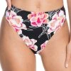 Roxy Women's PT Beach Classics High Waist Swim Bottoms For Women Anthracite Zilla