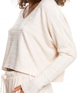 Roxy Women's Catch Me If You Can Long Sleeve Shirt For Women Tapioca -Cheap Roxy Shop unnamed file 1430