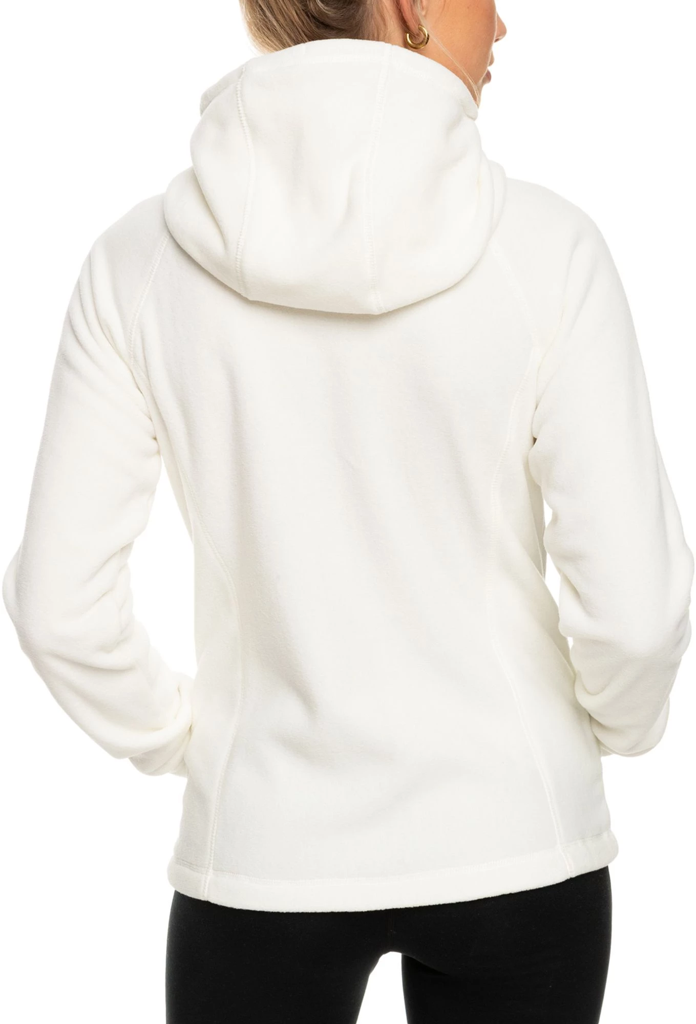 Roxy Women's Keeping Me Alive Full-Zip Fleece Jacket For Women Egret 3 Roxy Women's Keeping Me Alive Full-Zip Fleece Jacket For Women Egret - Image 3