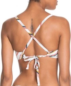 Roxy Women's Printed Beach Classic Fixed Triangle Bikini Top For Women Bright White -Cheap Roxy Shop unnamed file 1460