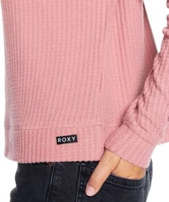 Roxy Women's Take It Home Waffle Crewneck Sweatshirt For Women Ash Rose -Cheap Roxy Shop unnamed file 1496