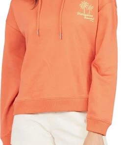 Roxy Women's Quick Dip Pullover Hoodie For Women Ginger