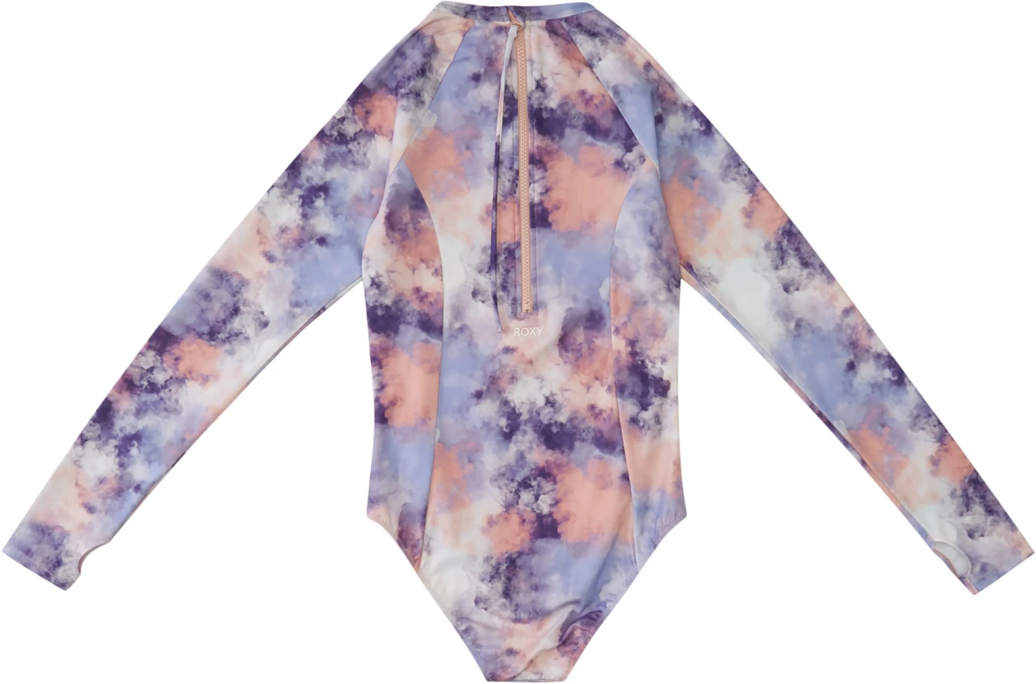 Roxy Women's Active Back Zip Long Sleeve One Piece Swimsuit For Women Mellow Rose/cloud Colors 1 Roxy Women's Active Back Zip Long Sleeve One Piece Swimsuit For Women Mellow Rose/cloud Colors