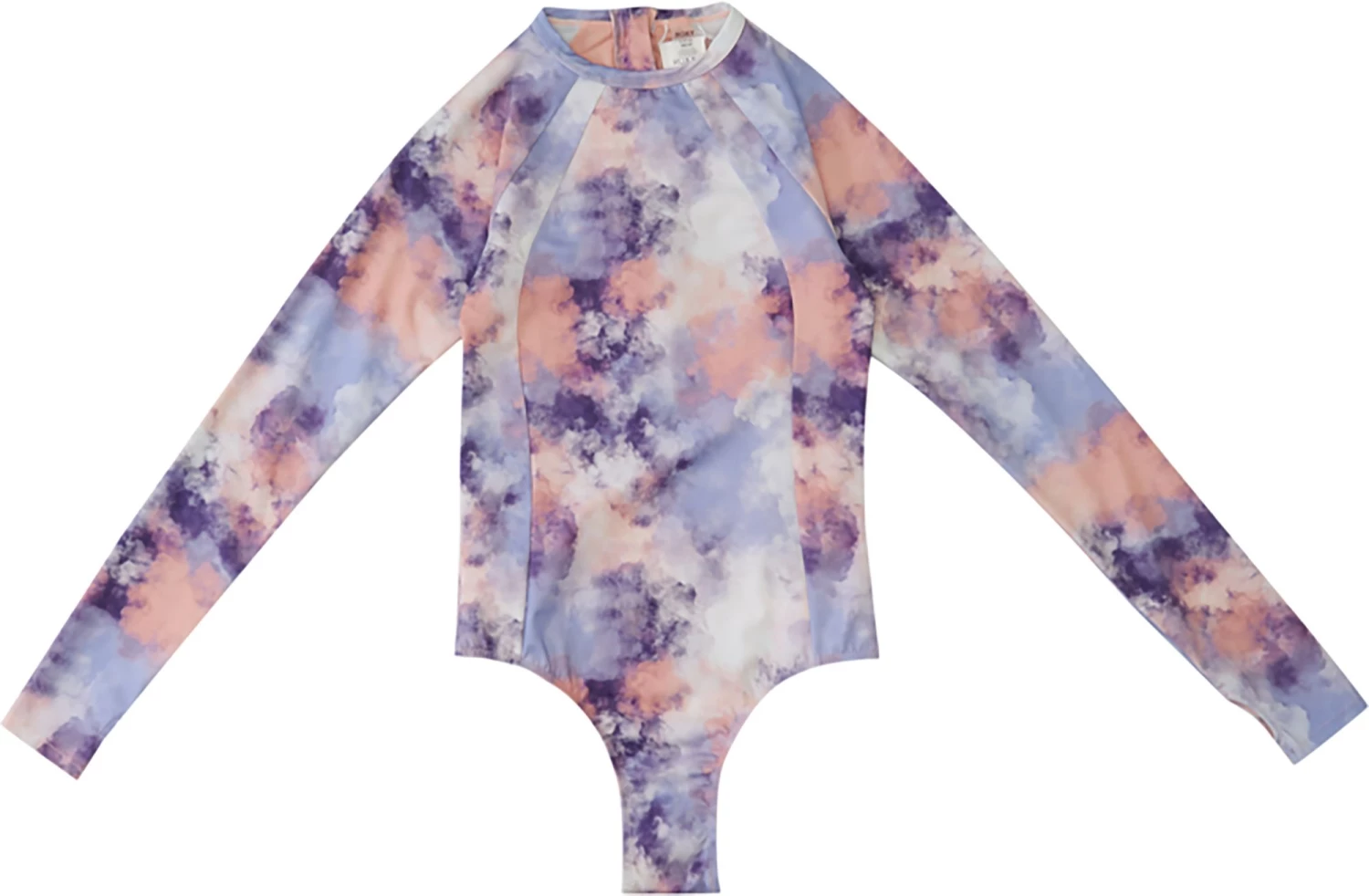 Roxy Women's Active Back Zip Long Sleeve One Piece Swimsuit For Women Mellow Rose/cloud Colors 2 Roxy Women's Active Back Zip Long Sleeve One Piece Swimsuit For Women Mellow Rose/cloud Colors - Image 2