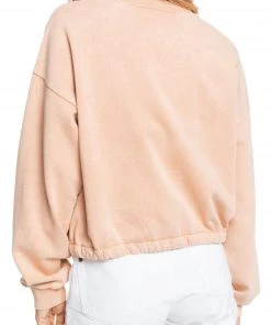 Roxy Women's Feeling Salty Crew Sweatshirt For Women Toast -Cheap Roxy Shop unnamed file 164