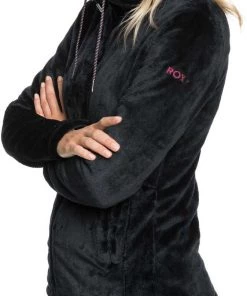 Roxy Women's Tundra Technical Pull-Zip Fleece For Women True Black -Cheap Roxy Shop unnamed file 177