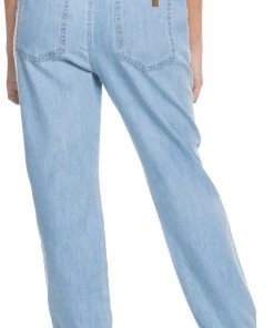 Roxy Women's Lazy Chill Denim Pants For Women Medium Blue -Cheap Roxy Shop unnamed file 180