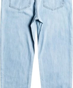 Roxy Women's Lazy Chill Denim Pants For Women Medium Blue -Cheap Roxy Shop unnamed file 185