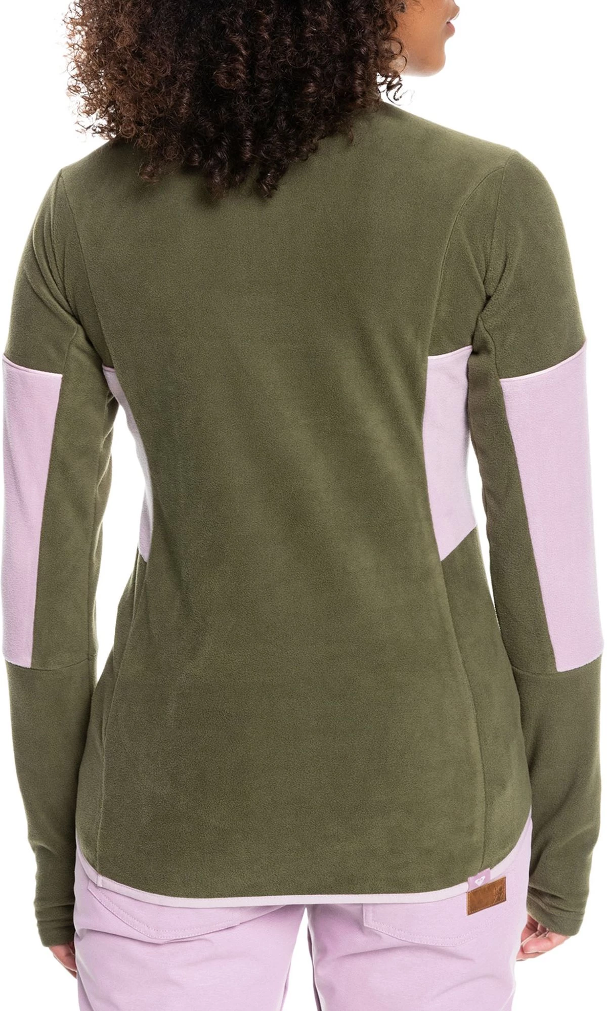 Roxy Women's Sayna WarmFlight Fleece Jacket For Women Burnt Olive 4 Roxy Women's Sayna WarmFlight Fleece Jacket For Women Burnt Olive - Image 4