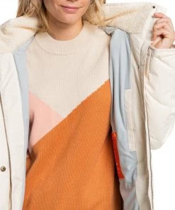 Roxy Women's Ellie Warmlink Waterproof Jacket For Women Parchment -Cheap Roxy Shop unnamed file 218