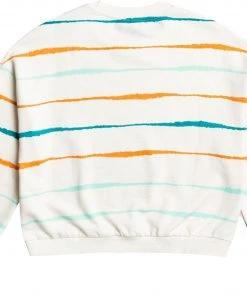 Roxy Women's Bay Rolling Sweatshirt For Women Snow White/feel It Washed -Cheap Roxy Shop unnamed file 229