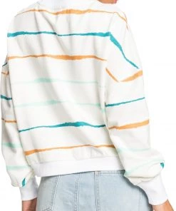 Roxy Women's Bay Rolling Sweatshirt For Women Snow White/feel It Washed -Cheap Roxy Shop unnamed file 231